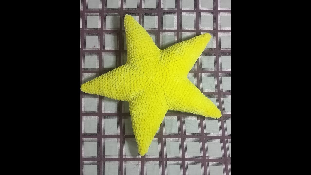How to crochet amigurumi star pillow pattern