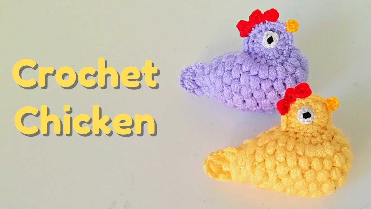 How to Crochet Chicken Keychain Tutorial