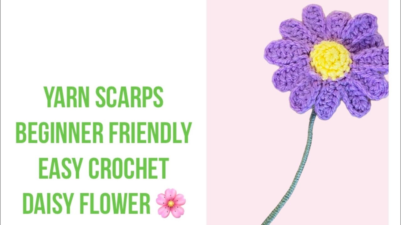 How to crochet daisy flower ????????????| #crochetflowers #daisy #beginnerfriendly #crochet