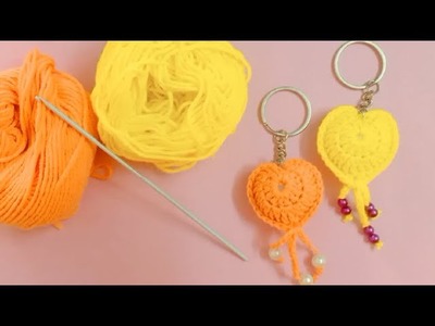 How to Crochet Heart Keychain : Quick and Easy for Beginners