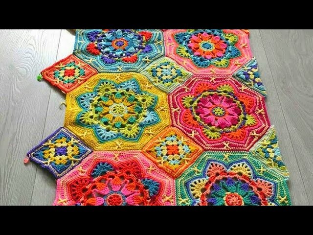 How to crochet persian tile.persian tile (part 1)