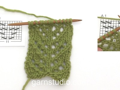 How to knit A.1 in DROPS 146-3