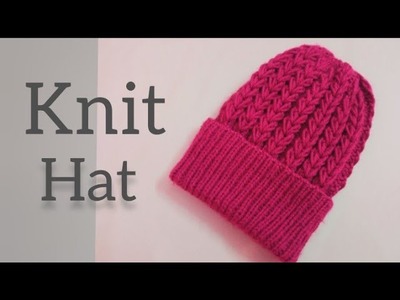 How to knit a Hat with circular knitting needles.step by step.