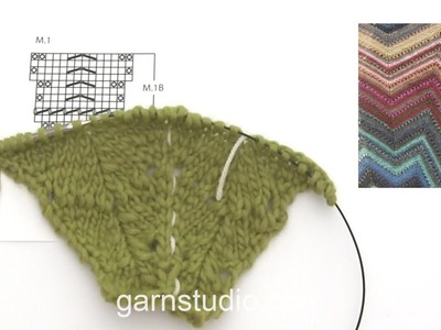 How to knit M.1B in DROPS 140-14, 133-1 and 130-1