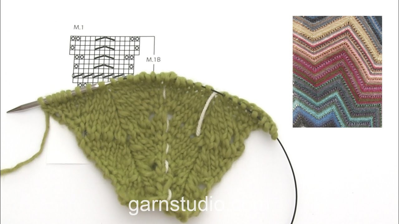 How to knit M.1B in DROPS 140-14, 133-1 and 130-1