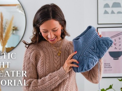 How To Knit The Arctic Light Sweater: Cables, Neckline & Yoke (Part 1)