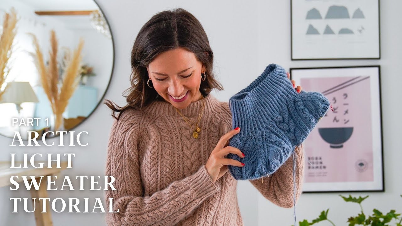 How To Knit The Arctic Light Sweater: Cables, Neckline & Yoke (Part 1)