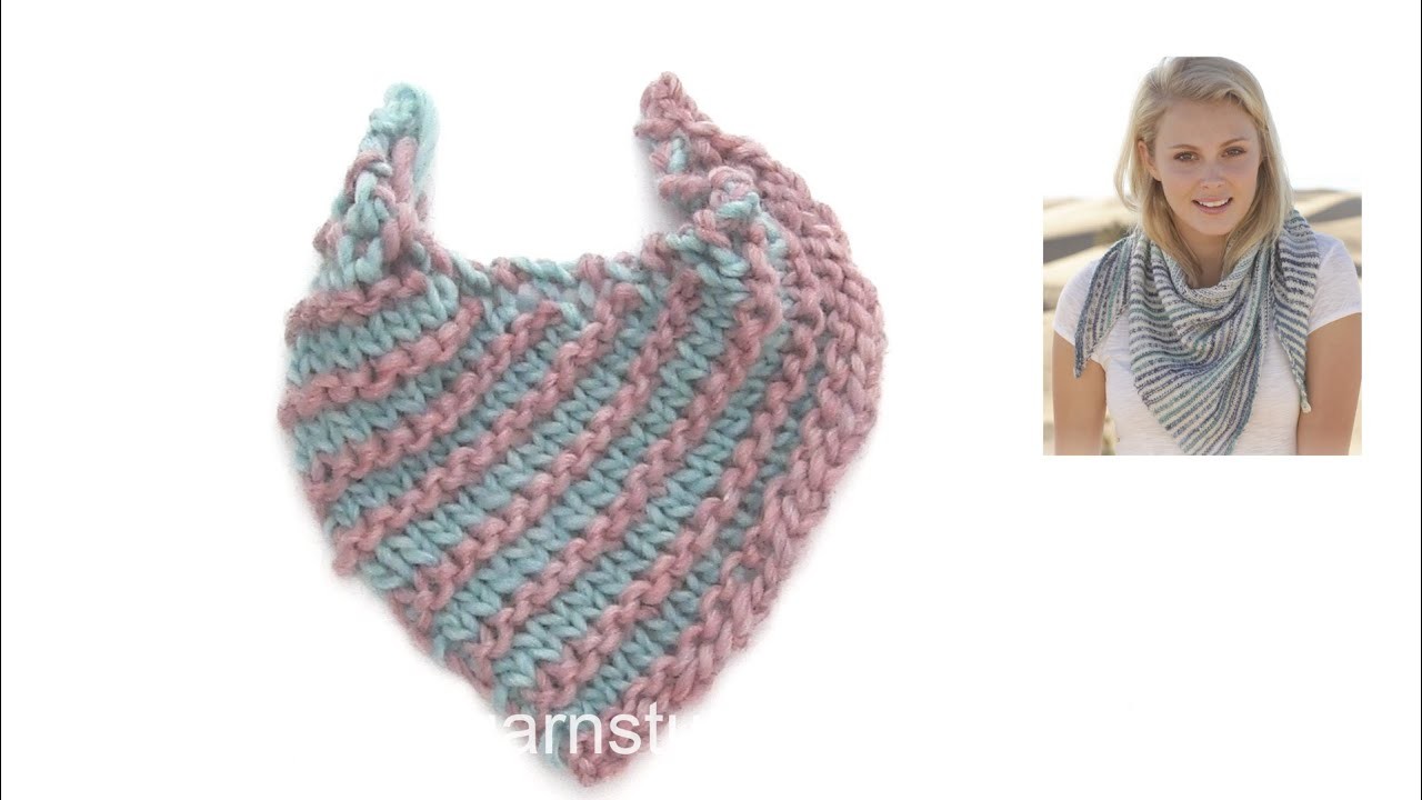 How to knit the shawl in DROPS 153-9