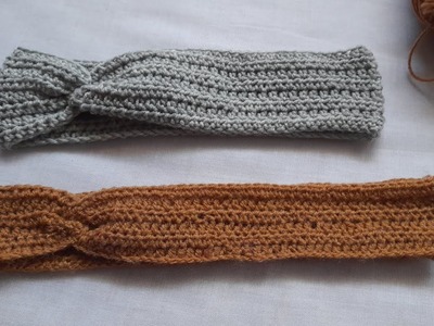 How to make Crochet twisted headband#crochetforbeginners#crochethandmade#handmade#crochetheadband