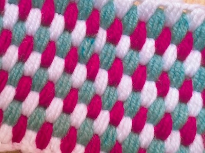 How to make puff stitch baby blanket design pattern 2023