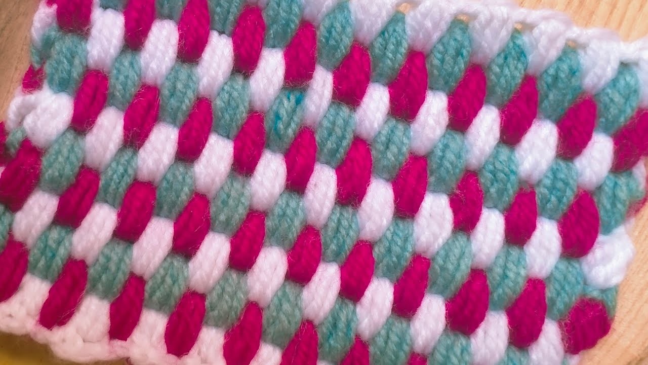 How to make puff stitch baby blanket design pattern 2023