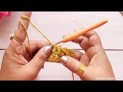 How to make Trendy Shawal Pattern ||  ep- 116 || Monika's Crochet || #trending #crochet #gold