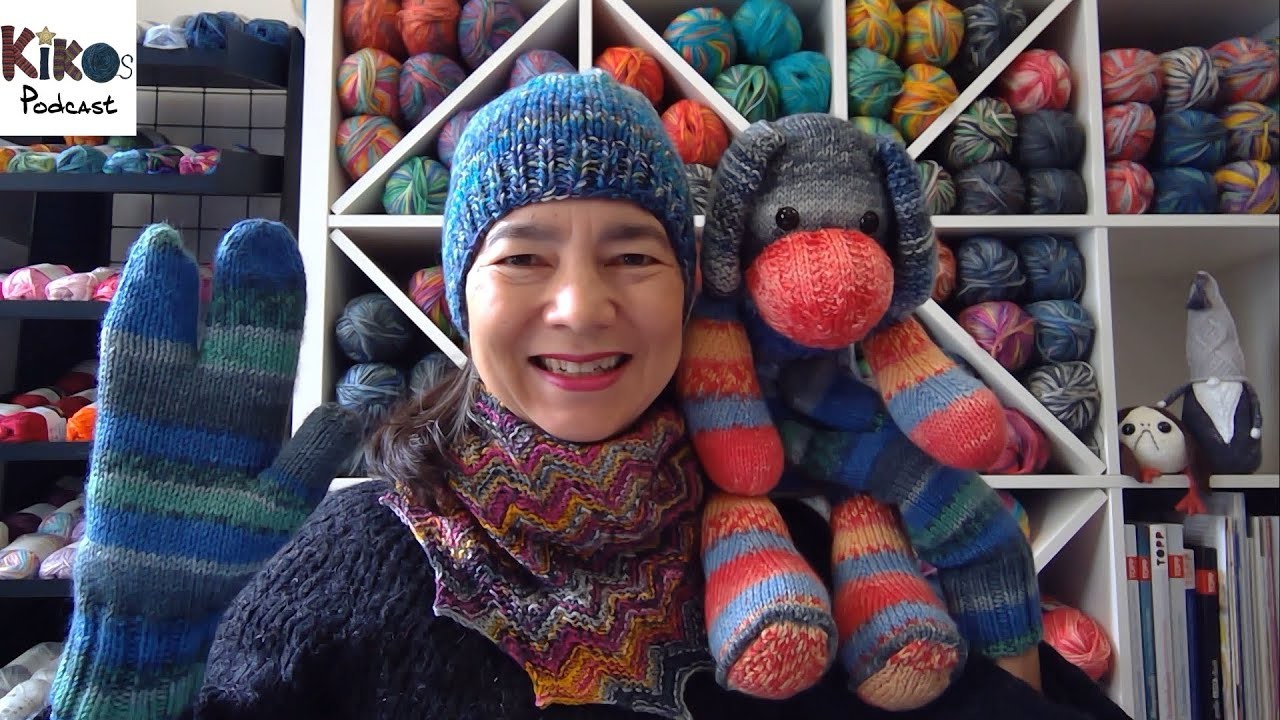 Kiko's Knitting Podcast #172 - Hat, Mittens & Dog