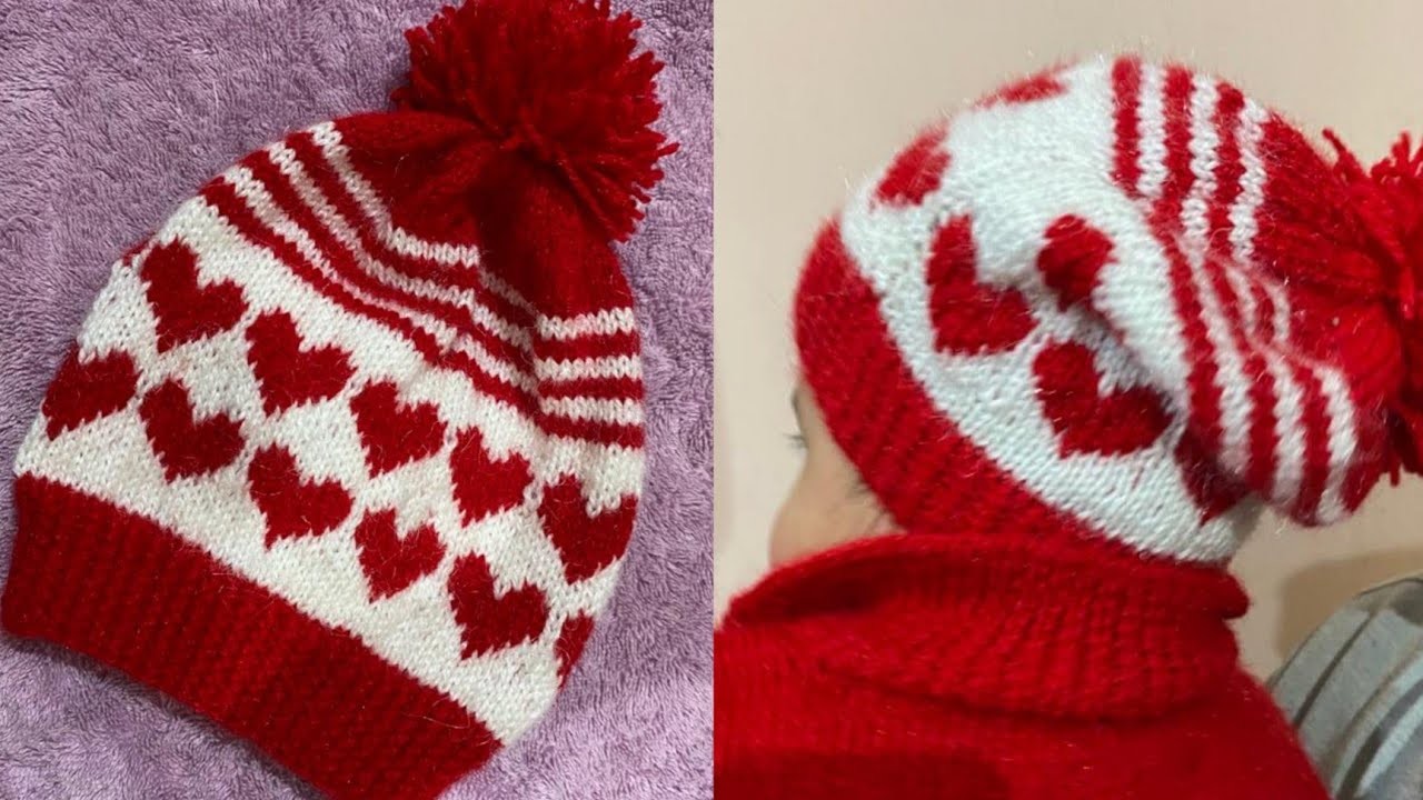 Knit a Cute Baby Cap - Easy Tutorial (For 2-4 Years) [Hindi.Urdu]