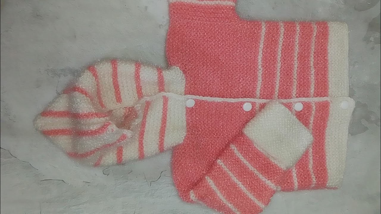 Knitting Hoodie Sweater for New Born baby | How to knit  new born baby woolen jacket? #newborn