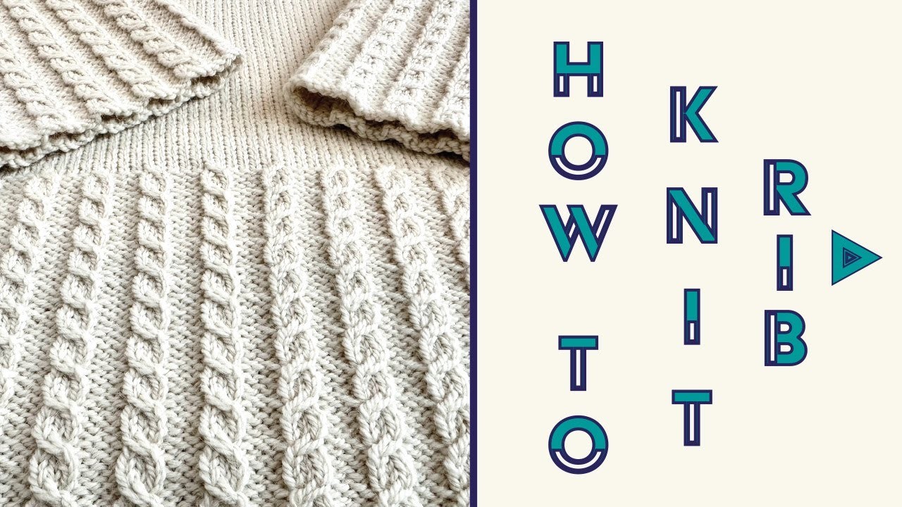 Knitting tutorial for beginners | Rib stitch knitting |Continental knitting ribbing