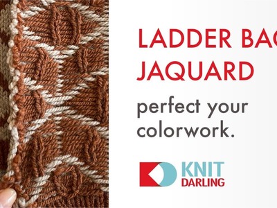 Ladder back Jacquard -  invisibly manage long floats in stranded knitting