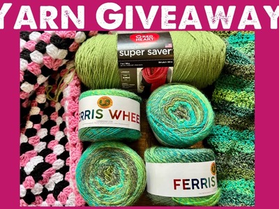 ???? Lion Brand Ferris Wheel & Red Heart Super Saver Yarn Giveaway + Crochet Project Chat