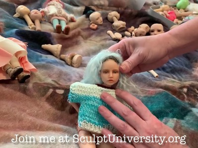 Making a MSD BJD - Ball-Jointed Doll & Knitting Clothes!--MakingFairies.com & SculptUniversity.org
