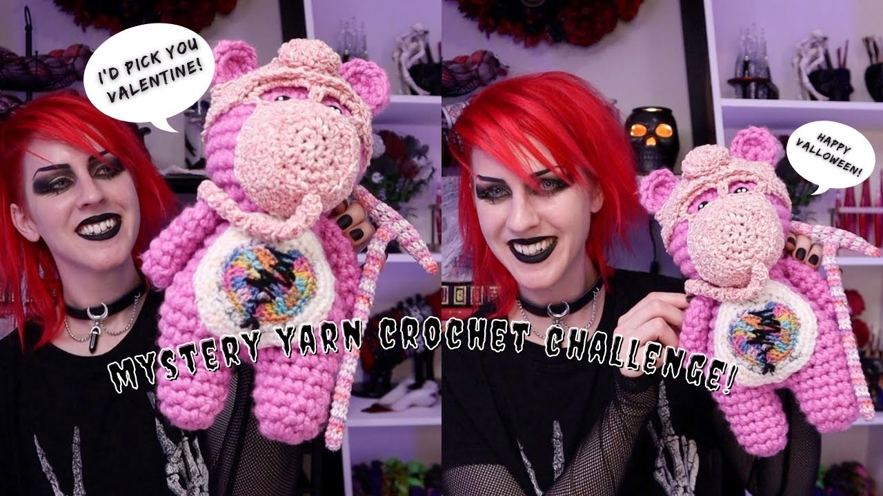 Mystery Yarn Bag Unboxing ~ Making a My Bloody Valentine Inspired Crochet Bear