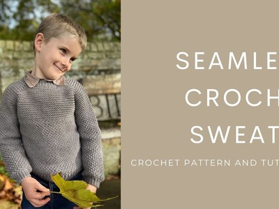 Seamless Crochet Sweater Pattern for Boys and Girls Tutorial