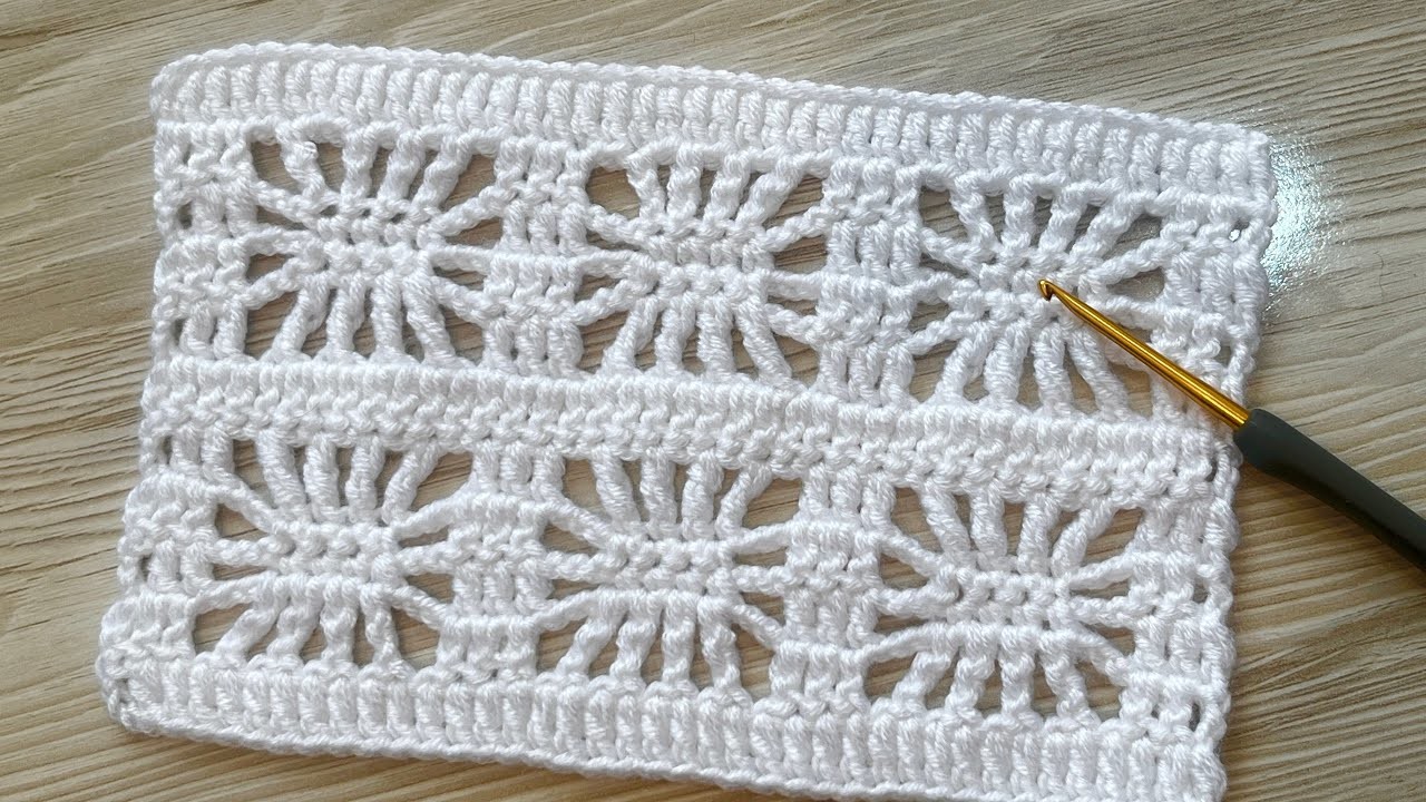 SO BEAUTIFUL!???????? How to do Crochet Knitting for beginners. Crochet baby blanket