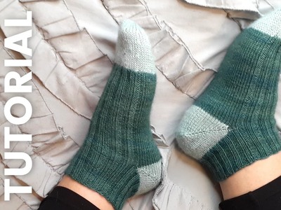 Sock Knitting on 9-inch Circular Needles [Full Tutorial]
