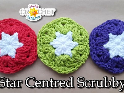 Star-Centred Scrubby Crochet Pattern & Tutorial