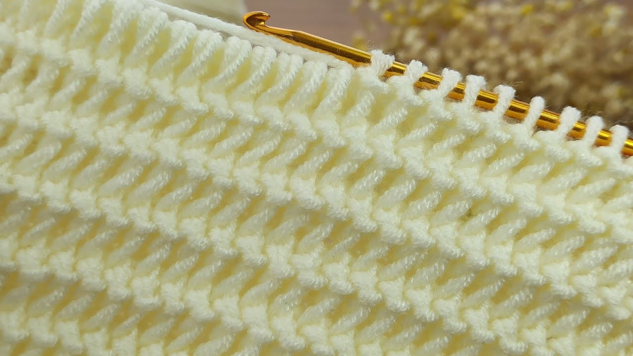 ???????? *Super easy Tunisian* crochet baby blanket tutorial video for beginners #tunisiancrochet