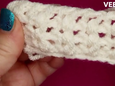 Very pretty crochet pattern stich like knitting, crochet baby blanket, crochet baby hat
