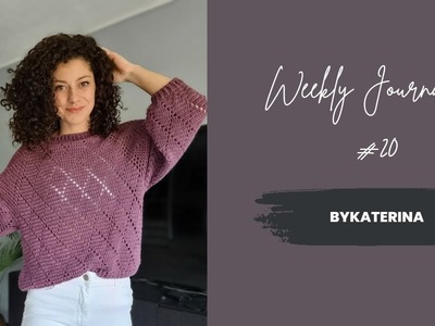 Weekly Journal #20 - Showing how to hide the joining line when working a raglan sweater.