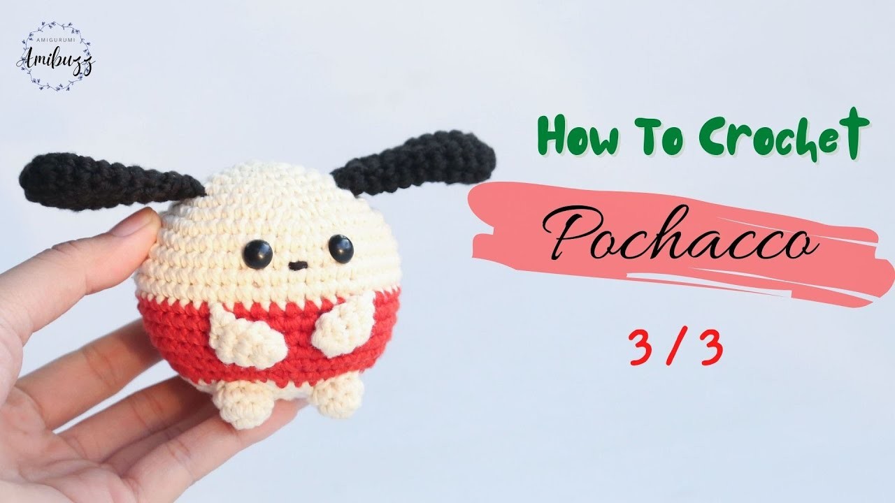 #266 | Pochacco (3.3) | How To Crochet | Amigurumi Tutorial