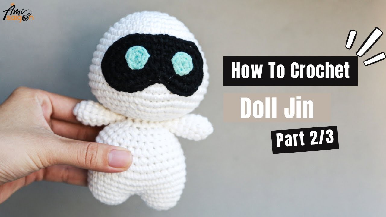#453 |  Amigurumi Doll Jin (2.3)| How To Crochet Animal Amigurumi | @AmiSaigon