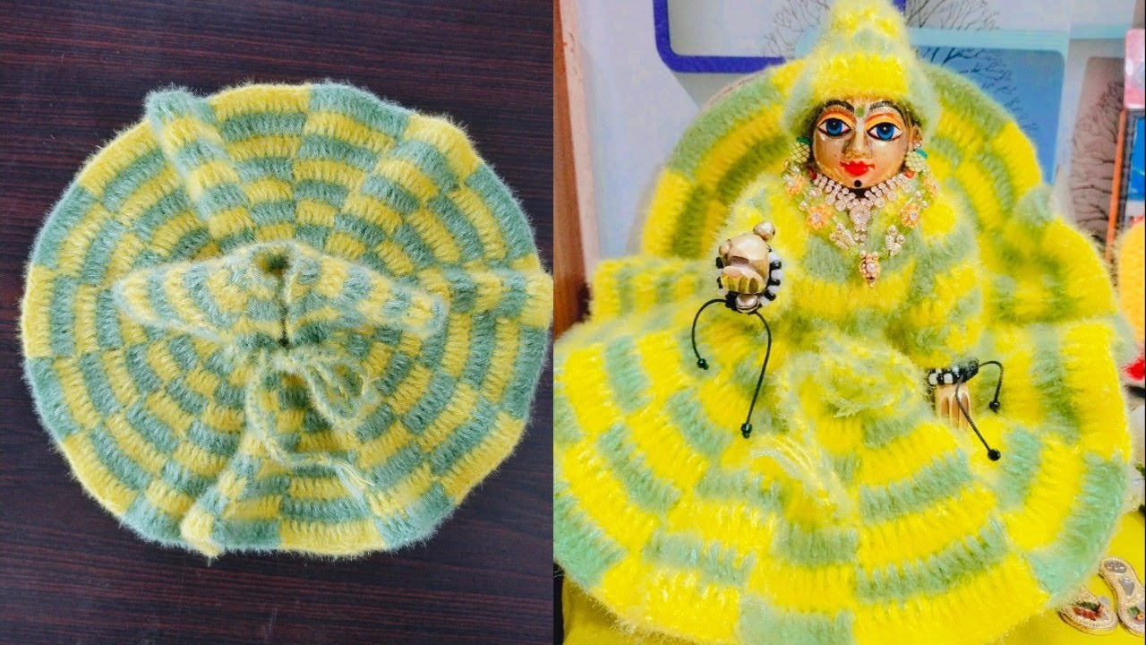 6 Number Ladoo Gopal Woollen Dress || How To Crochet ????????@priyankacreationofficial  #ladoogopal