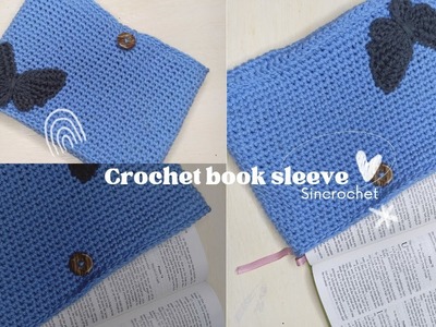 AMAZING ????crochet a Butterfly ???? book sleeve | Crochet Book cover Tutorial