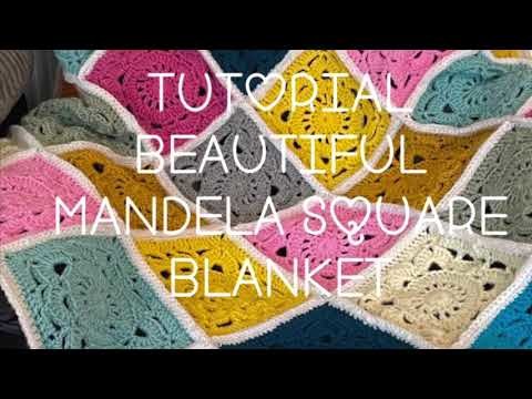 Amazing! Very Easy Mandala Square Blanket Tutorial