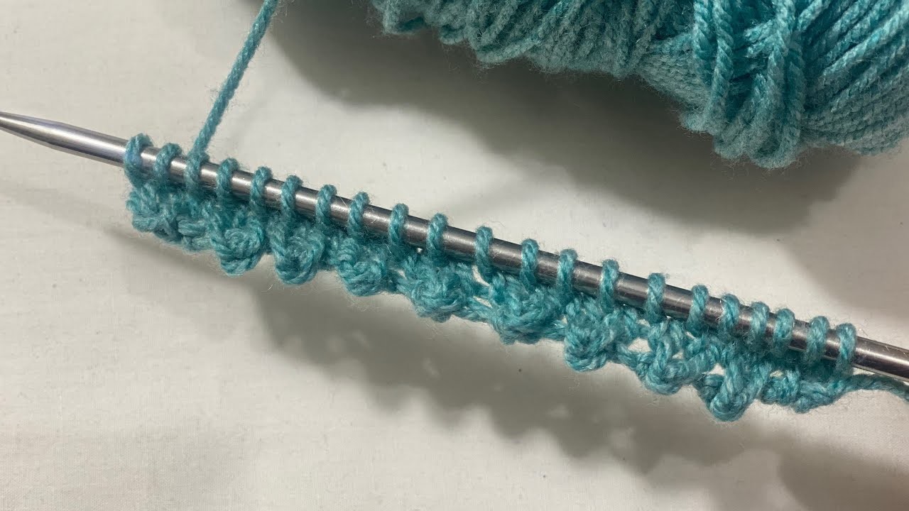 Beautiful knitting needles border pattern #tutorialforbeginner #çokgüzel