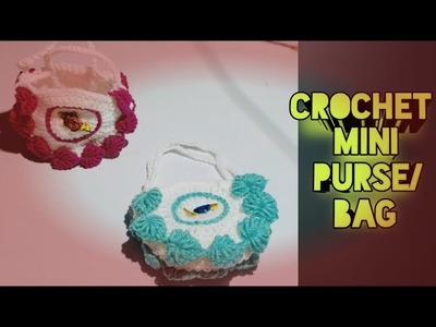 Beautiful ????Mini Purse @shcrochet9166 #knitting #crochethandbag #purse #tutorial