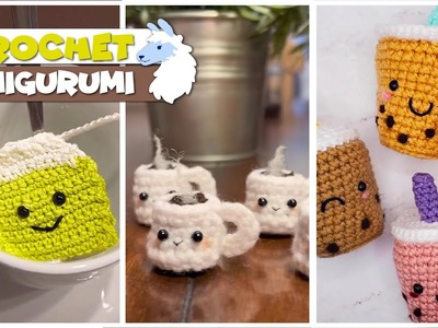 Crochet Amigurumi Tea, Coffee PLUSHIES Ideas, TikTok Compilation 178 | @blu_llama