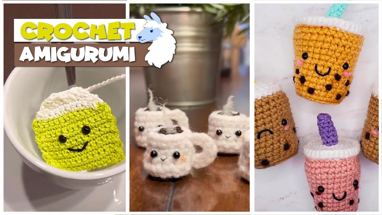 Crochet Amigurumi Tea, Coffee PLUSHIES Ideas, TikTok Compilation 178 | @blu_llama