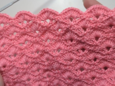 Crochet easy pattern????????just 2 rows????you will like it????????????#crochet #crochetpattern #cute #crochetstitches