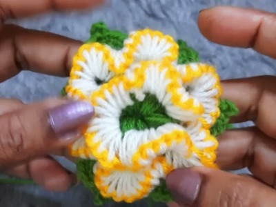 Crochet flower ????pattern tutorial |how to Crochet a flower |Crochet flower for various projects