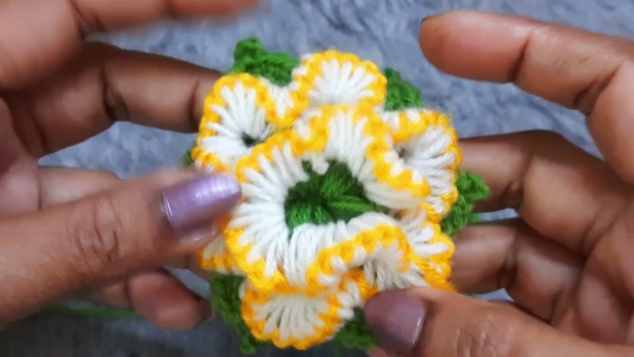 Crochet flower ????pattern tutorial |how to Crochet a flower |Crochet flower for various projects