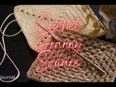 CROCHET | HOW TO CROCHET A GRANNY SQUARE. CROCHET MAT (Easy crochet tutorials for beginners)
