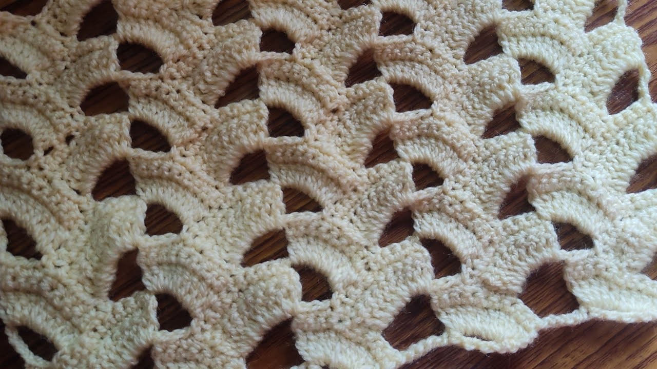 Crochet new  design  for shawl. scarf & table runner. . 