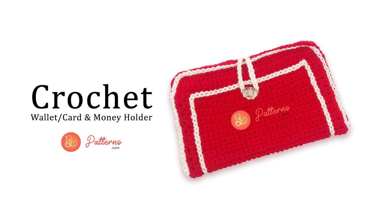 Crochet Wallet.Card & Money Holder Pouch - How To Crochet Money Bag.Pouch.Wallet Tutorial
