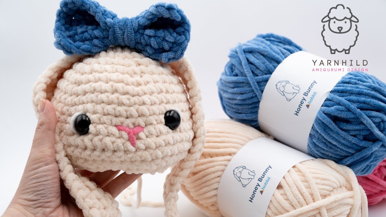 Easy Crochet bunny tutorial - How to crochet cute bunny (part 1 - the head)