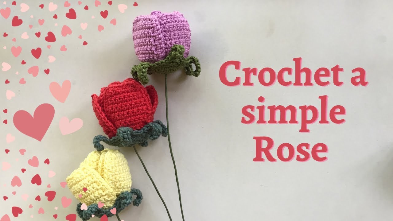 Easy way to crochet a rose ????