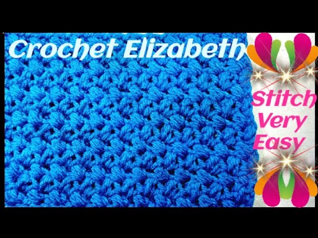 Elizabeth Crochet Stitch. How to Crochet Elizabeth Stitch