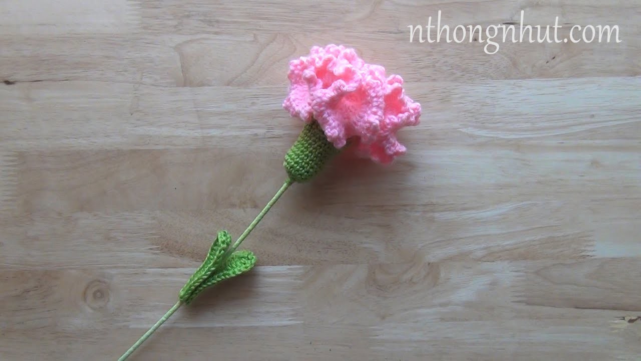 [ENG SUB]Crochet Carnation flowers. Tutorial Flor de Clavel a Crochet.Crochet Flower With Michelle